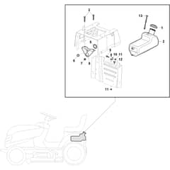 TORNADO PRO 9121 XWSY - 2020-2021 - 2T3040381/ST1 - Stiga Ride On Mower Tank Diagram