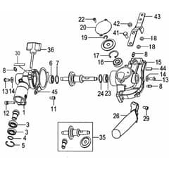 Tanaka TPH-230SS - H43 TPH230SS9536 - Gear Case