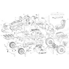 EGO TR4200E - Riding Mower (Feb 2024) Main Assy Diagram