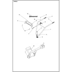 Husqvarna TR 348 - 970652801 - Handle