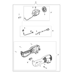 TR 91 E - Oleo-Mac Brushcutter Motor (From sn 314xxxx) Diagram