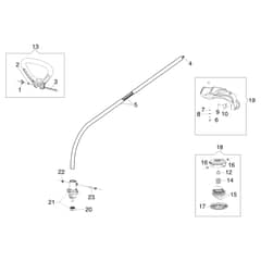 TR 91 E - Oleo-Mac Brushcutter Transmission Diagram