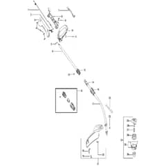 McCulloch TRIM MAC 250LS - 952715743 - 2011-12 - Shaft & Handle (2) Parts Diagram