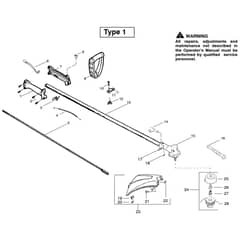 McCulloch TRIM MAC 251 SST - 2009-04 - Shaft & Handle (2) Parts Diagram