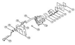 Genuine Stihl TS350 AVE / E - Carburetor, Adapter
