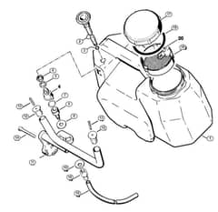 Genuine Stihl TS350 AVE / P - Water tank, Cutquik cart