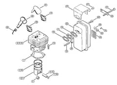 Genuine Stihl TS350 / B - Cylinder