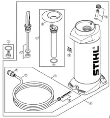 Genuine Stihl TS350 / R - Pressurized water tank