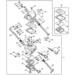 Genuine Stihl TS420 / H - Carburetor 4238/03