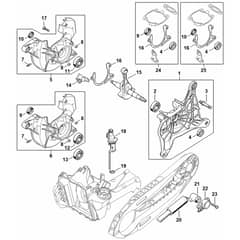 Genuine Stihl TS420 / A - Crankcase