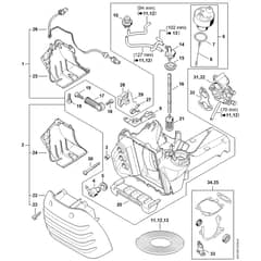 Genuine Stihl TS420 / F - Tank housing