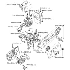 Genuine Stihl TS420 / S - Tightening torques