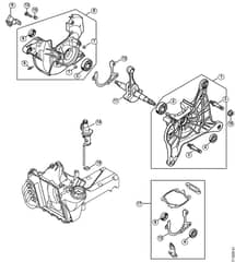 Genuine Stihl TS440 / A - Crankcase