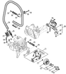 Genuine Stihl TS440 / C - Clutch, Handlebar