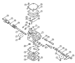 Genuine Stihl TS460 / K - Carburetor HS-275