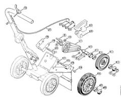 Genuine Stihl TS460 / O - Extras: Mounting kit - Cutquik cart