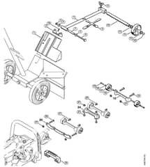 Genuine Stihl TS460 / P - Guide wheel kit, Wheel kit