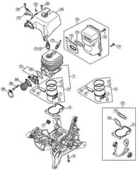 Genuine Stihl TS480i / B - Cylinder, Muffler
