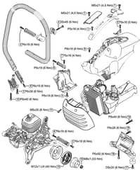 Genuine Stihl TS480i / P - Tightening torques