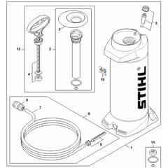 Genuine Stihl TS500i / L - Pressurized water tank