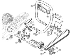 Genuine Stihl TS700 / C - Belt tensioner, Clutch