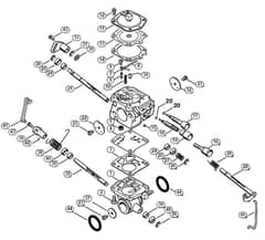 Genuine Stihl TS700 / H - Carburetor HS-314 (43.2007), (21.2011)