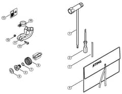 Genuine Stihl TS700 / O - Tools, Extras