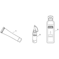 Stihl TS760 - Auxiliary And Operating Materials - Parts Diagram