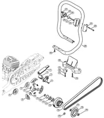 Genuine Stihl TS800 / C - Belt tensioner, Clutch