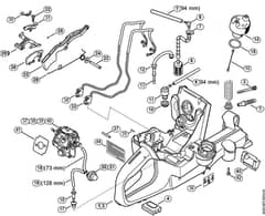 Genuine Stihl TS800 / E - Tank housing