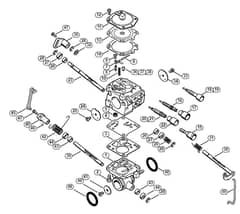 Genuine Stihl TS800 / G - Carburetor WJ-114, WJ-130
