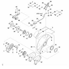 Stihl TS910i - Support With Guard - Parts Diagram