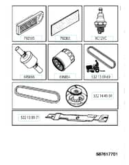 Husqvarna Ts 243 - Frequently Used Parts