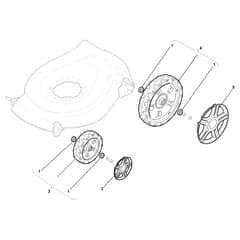 TURBO 48 S BW PLUS B - 2011 - 299486021/S11 - Stiga Rotary Mower Wheels and Hub Caps Diagram