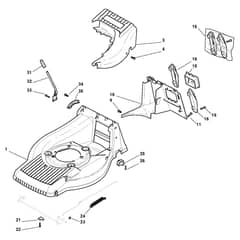 TURBO 50 S B - 2012-2013 - 292502021/ST9 - Stiga Rotary Mower Deck and Height Adjusting Diagram