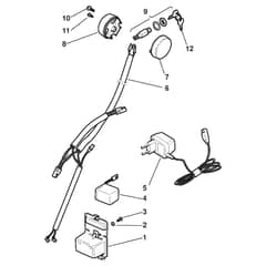 TURBO 50 SE RENTAL B - 2011-2012 - 292502521/S11 - Stiga Rotary Mower Electric Start Controls Diagram