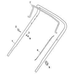 TURBO 53 L - 2022-2025 - 299531148/STX - Stiga Rotary Mower Handle Upper Part Diagram