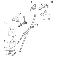 TURBO 53 SE4Q B Anniv - 2015 - 299537628/S14 - Stiga Rotary Mower Electric Start Controls Diagram