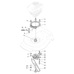 TURBO 53 SQ H BBC - 2017 - 299538838/S17 - Stiga Rotary Mower Blade Diagram