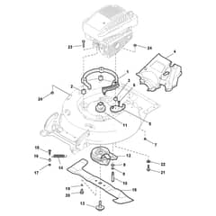 TURBO EXCEL 50 S B BBC - 2010-2011 - 290508021/S10 - Stiga Rotary Mower Blade Diagram