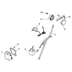 TURBO EXCEL 50 SE - 2010 - 290506541/S10 - Stiga Rotary Mower Electric Start Controls Diagram