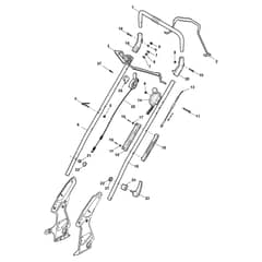 TURBO EXCEL 55 S B BBC - 2010 - 290558021/S10 - Stiga Rotary Mower Handle Upper Part Diagram