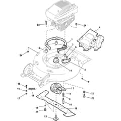 TURBO EXCEL 55 S H B - 2011 - 290558031/S10 - Stiga Rotary Mower Blade Diagram