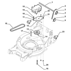 TURBO HD 60 MB - 2012-2013 - 292532028/S12 - Stiga Rotary Mower Transmission Diagram