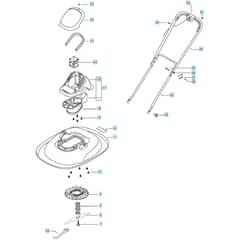 Flymo Turbo Lite 350 EU - 2019-01 - Lawn Mower Main Assembly