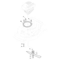 TURBO POWER 50 S B - 2011-2014 - 295506021/S12 - Stiga Rotary Mower Blade Diagram