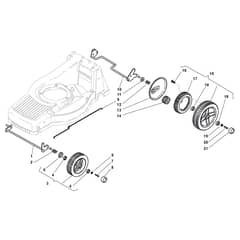 TURBO PRO 50 S - 2013 - 292502038/S13 - Stiga Rotary Mower Wheels and Hub Caps Diagram