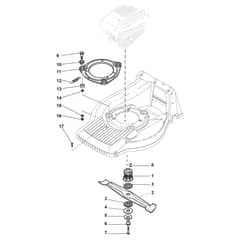 TURBO PRO 55 4S - 2010-2011 - 292553038/S10 - Stiga Rotary Mower Blade Diagram