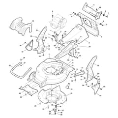 TURBO X3 50 S - 2011-2012 - 290506841/S11 - Stiga Rotary Mower Deck and Height Adjusting Diagram