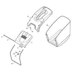 TURBO X3 50 S H - 2011-2013 - 290506831/S11 - Stiga Rotary Mower Grass Catcher Diagram
